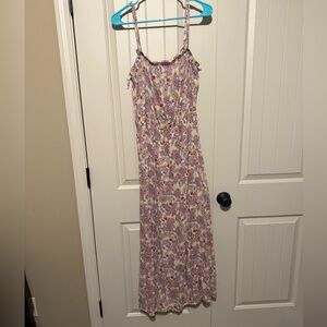 Floral Maxi Dress with Spaghetti Straps